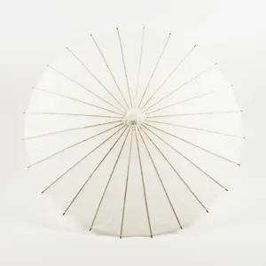 Large 32" White Paper Parasol Umbrella