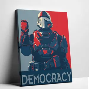 Military Wall Poster Average Helldivers2 Expierence Suitable For Decorating A Game Room