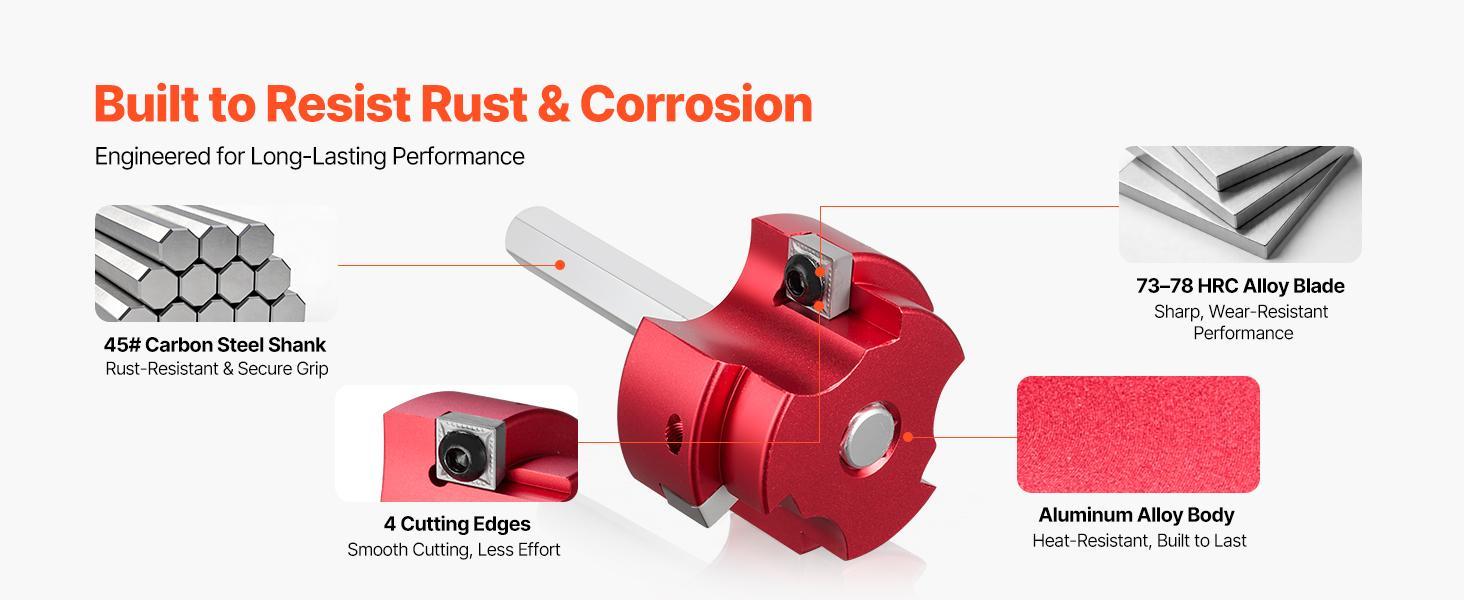 VEVOR 7-Piece Rust-Resist PVC Pipe Cutter Tool Kit - 3 Blades, Plastic Cutter, Fitting Socket Saver, Hex Wrenches, 90° Blade Rotate - Multi-Size 1/2"-4" Pipe Fit, 1/2" Standard Drill Compatible - Aluminum Alloy Frame, For SCH40 ABS CPVC Vent Drain Lines