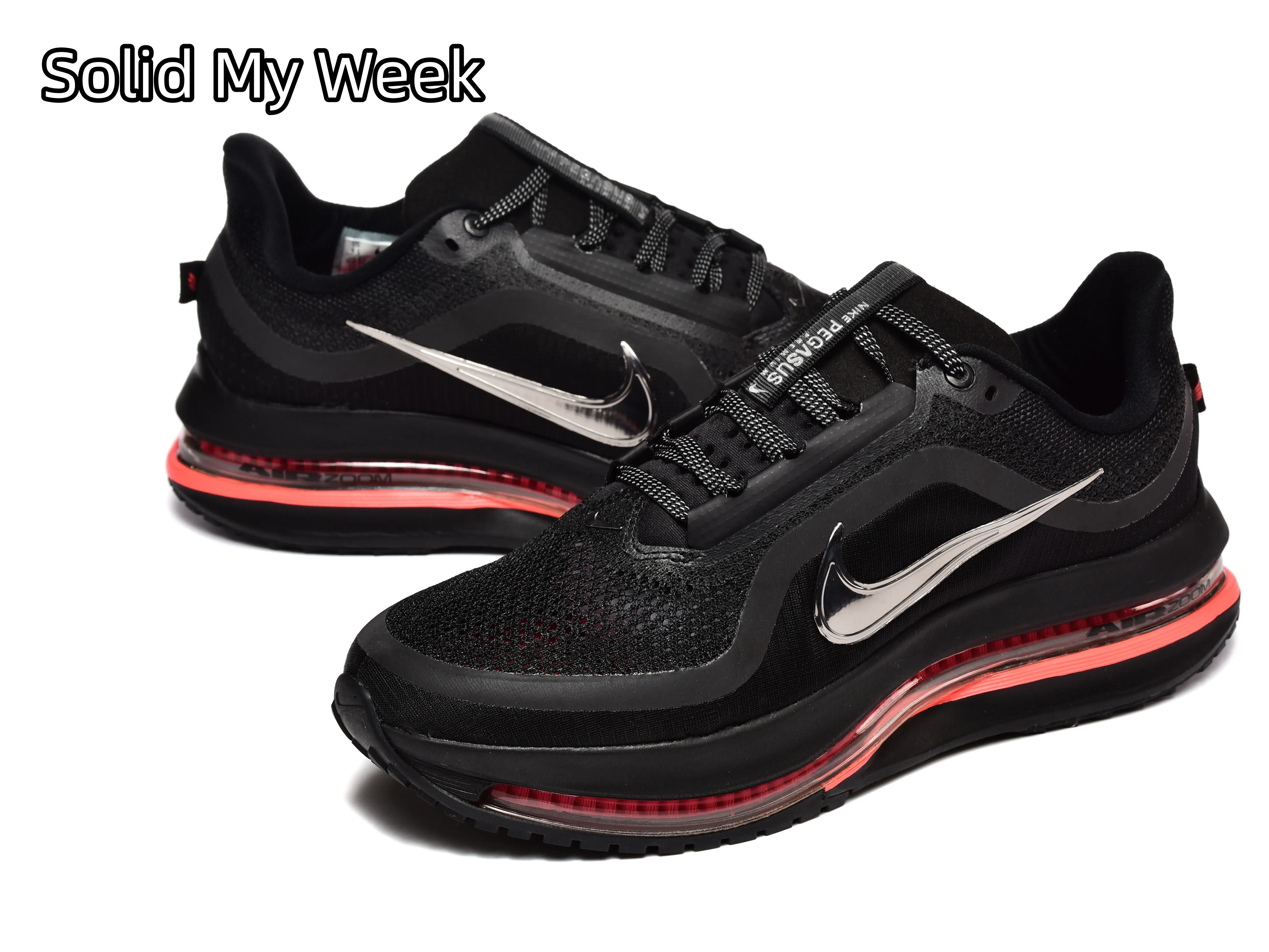 Contrast Red Air Buffer Sports Training Shoes | Air-Permeable Thin Fly Weave Fabric | Wear Resistant Grippy Traction Outsole | Fitness Class City Walking Trips | Soften Rigid Landings & Resolve Stuffy Foot Problems