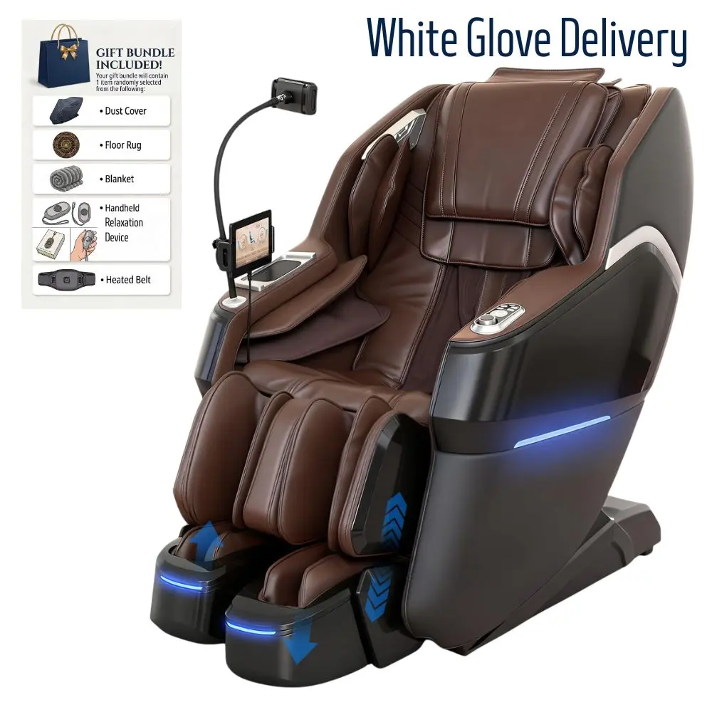 【White Glove Devliery】3xrelax BV-3 Thai Stretching 4D Massage Chair Full Body, Zero Gravity, SL-Track Shiatsu Massage Chair Recliner, Seperate Ankle Flipping, Electric Calfrest Extension & Foot Rollers, AI Voice Control, Bluetooth Speakers