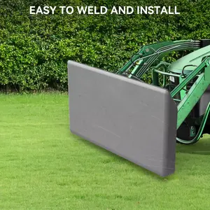 OEDRO Mini Skid Steer Plate Attachment 1/4" Universal Heavy Duty Quick Attach Weld on Mount Black Plate Compatible with Toro Dingo Thomas Finn Ditch Witch Boxer Multi One Easy to Weld