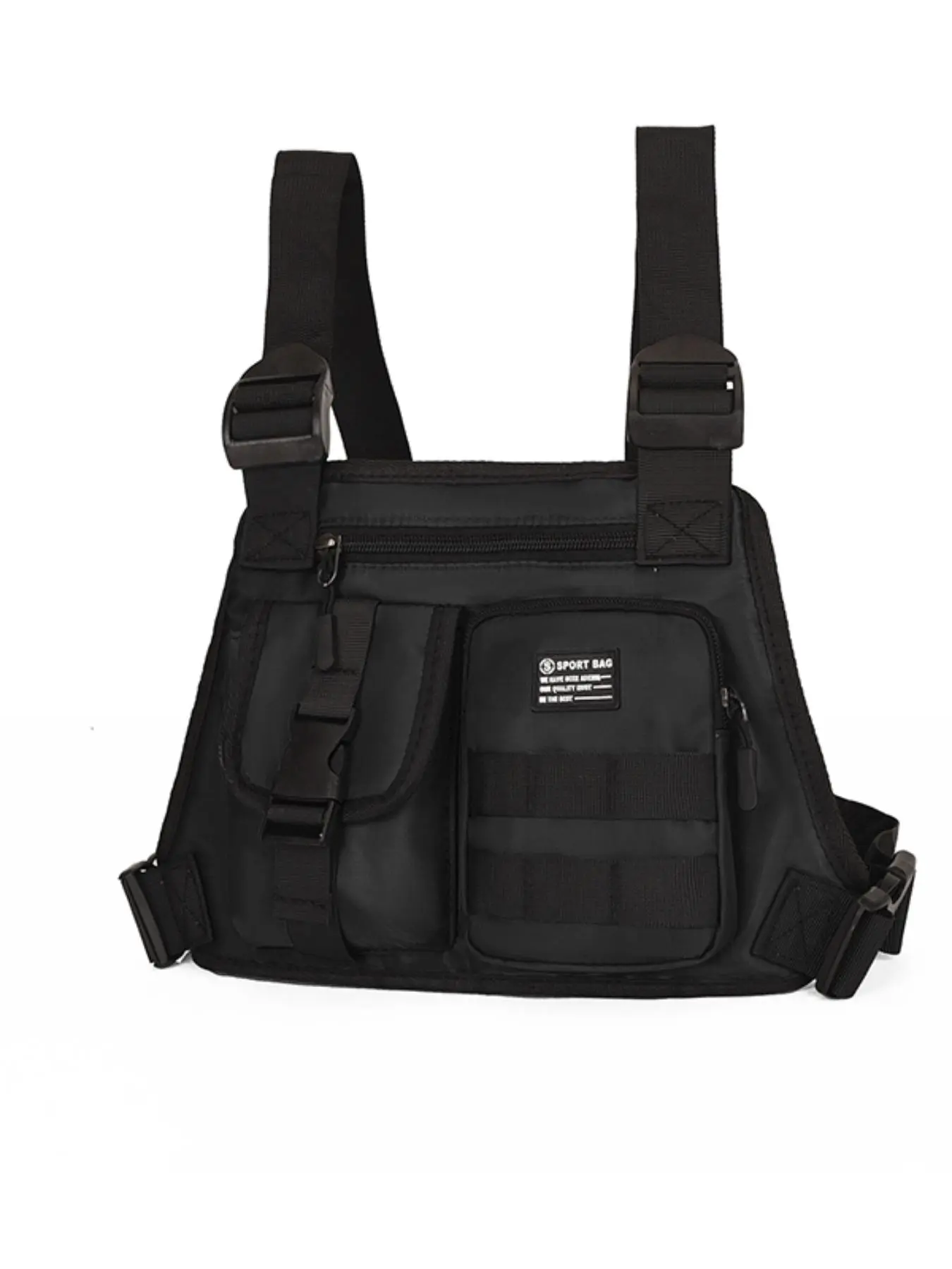 Tactical Vest Backpack for Summer Outdoor Sports, Multi-Function Cycling Bag, Dual-Shoulder Chest Pack for Photography & Hiking