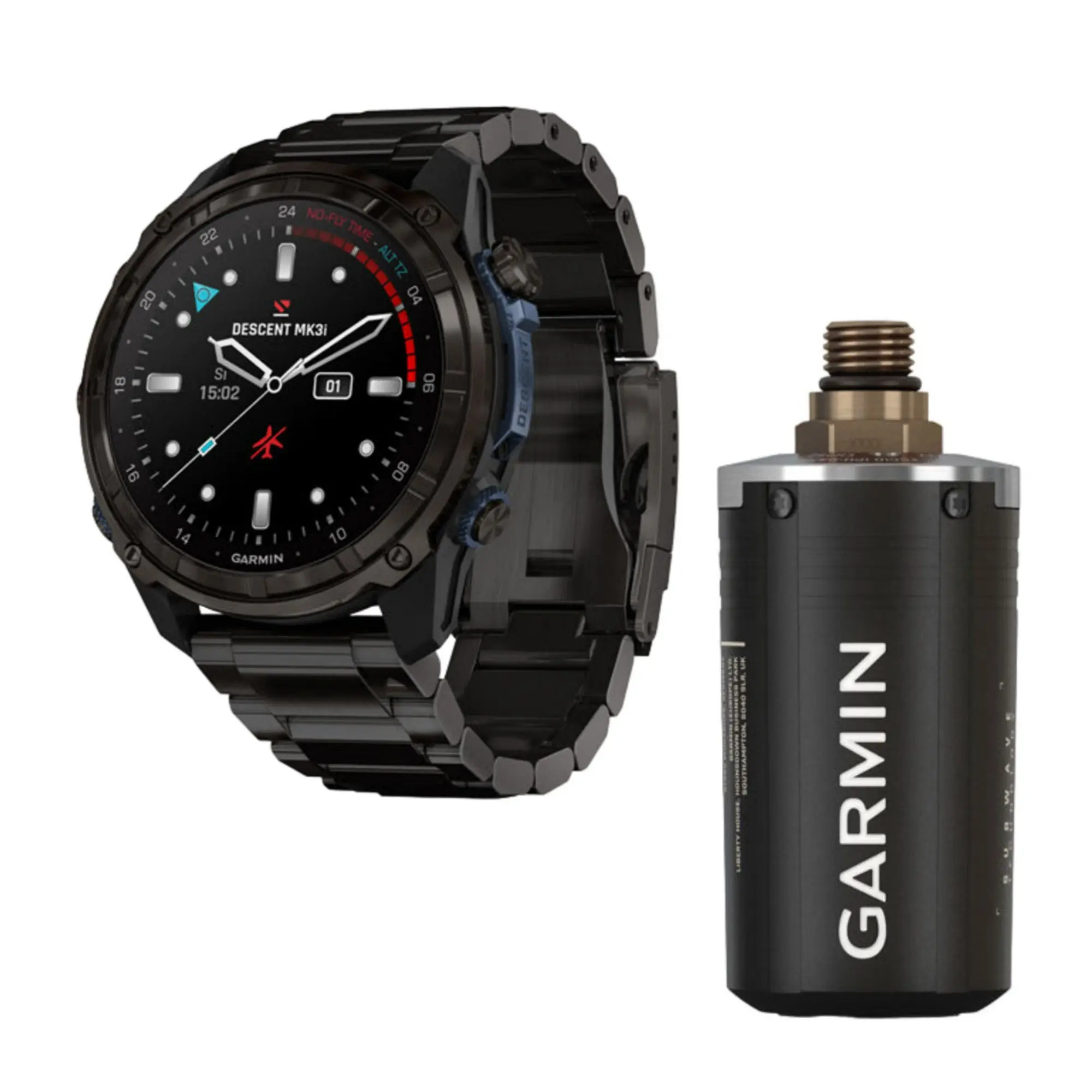 Garmin Descent Mk3i Wearable GPS Smart Watch-Style Dive Computer (Black, 51mm Titanium Case, Wireless Transceiver) - Electronic Wearable Device, Devices