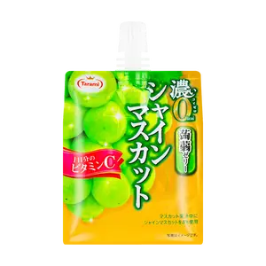 TARAMI Japan Zero Fat Zero Calorie Konjac Jelly - Green Grape Flavor 180g, Healthy Snack for Adults & Kids