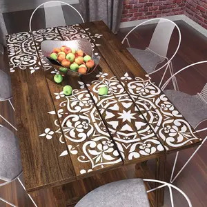 Mandala Style Stencil - Floral Motive Wall Stencil - Original And Unique Wall Stencil