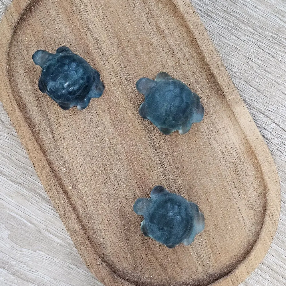 Green Fluorite Sea Turtle Carving