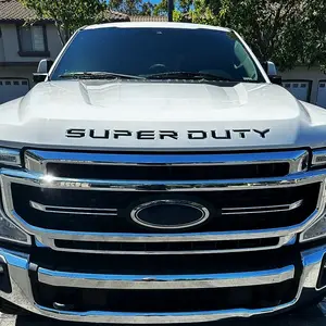 For 2017- 2022 Models ONLY! 3D Raised Super Duty Hood Grille Insert Letter Fit F-250 / F-350 Emblem Decal