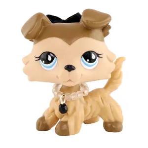 Pet Shop Collie Shepherd Dog Collectible Animal Action Figures Bobble Head Play Pack for LPS Collectable