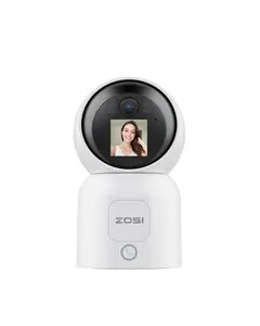 ZOSI 4MP 2 Way Video Security Camera, C519M 360° View HD Monitor, Plug-in 2.4G/5G Dual-Band WiFi Smart Home Indoor Cam,One-Touch Call,Human Detection,Pan/Tilt,Cloud & Memory Card Storage Recording Night Vision Privacy Mode