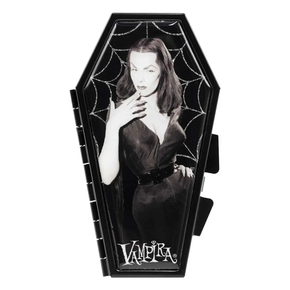 Vampira Cobweb Glitter Coffin Compact