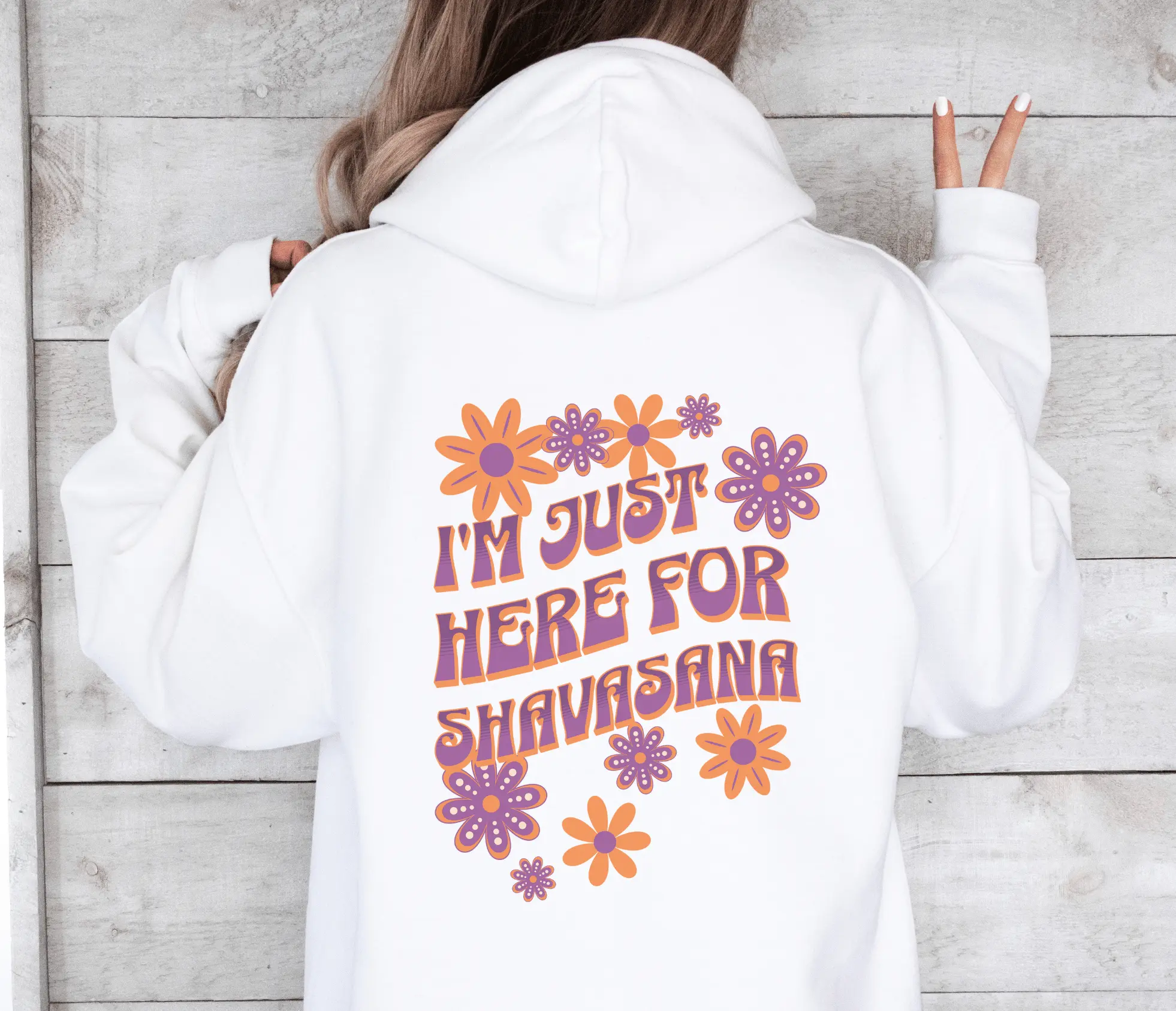I'm Just Here For Shavasana Hoodie, Yoga Sweater, Yoga Sweatshirt, Yoga Gift, Yogi Gift, Yoga Shirt, Self Care Shirt, Funny Yoga Shirt