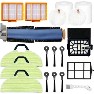 Compatible with  AV2610WA AV2630WA RV2610WA AV2620WA  Plus 2- in-1 Robot Vacuum Cleaner,1 Main Brush,2 Filters,3 Mop Pads,6 Side Brushes,1 Pre Filter,1 Filter