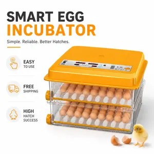 Must-Have 120-Egg Smart Incubator | 2026 All-in-One Automatic Poultry Hatcher with Digital Temp Control for Chickens & More