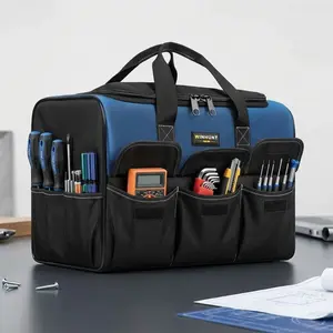 Heavy-Duty Tool Kit: 1680D Ballistic Nylon, Waterproof, Modular Storage for Construction & Auto Repair, Tool Pouch. High-Capacity Organizer with Ergonomic Handle, Impact-Resistant & Portable. Durable Multi-Function Bag for Professionals.