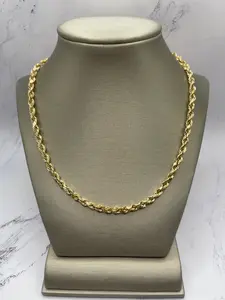 Rope Hollow Chain 14k