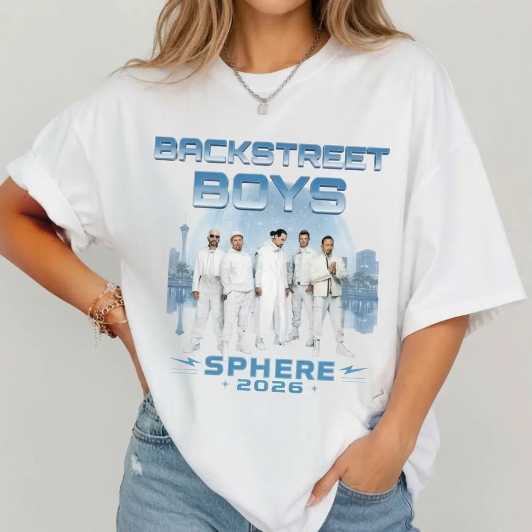 Backstreet Boys Shirt, Sphere Las Vegas Concert Tee, for Men Women, BSB 2026 Tour Graphic Shirt, Vintage 90s Boy Band T-Shirt, Top Womenswear, Summer Shirt