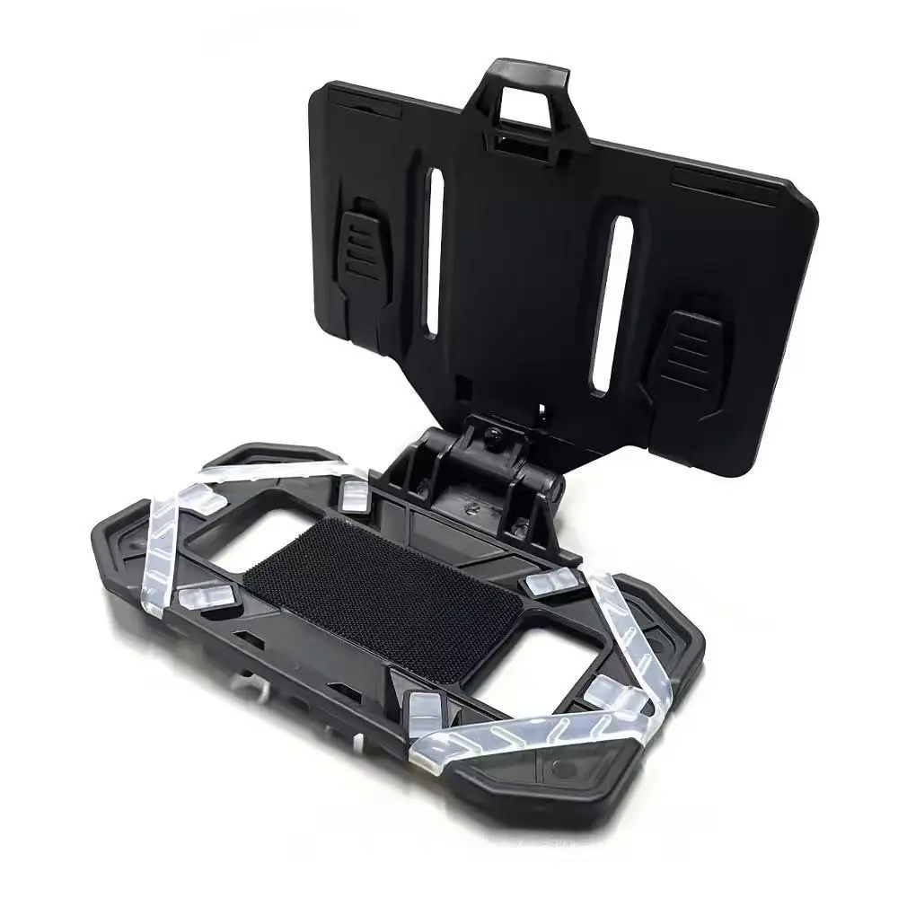 Outdoor Folding Molle Mount Tactical Navigation Board, Universal Chest Vest Phone Holder, Smartphone Mount, Fits 5.5-6.7 Inch Devices, 1 Piece, Collapsible Phone Stand, Foldable Phone Holder