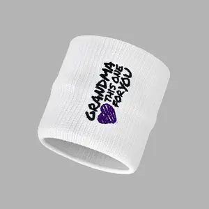 SLEEFS Grandma This One For You Drip Sports Wristband, Anti-Sweat Fitness Sweat Band, Exercise Activity Wristband