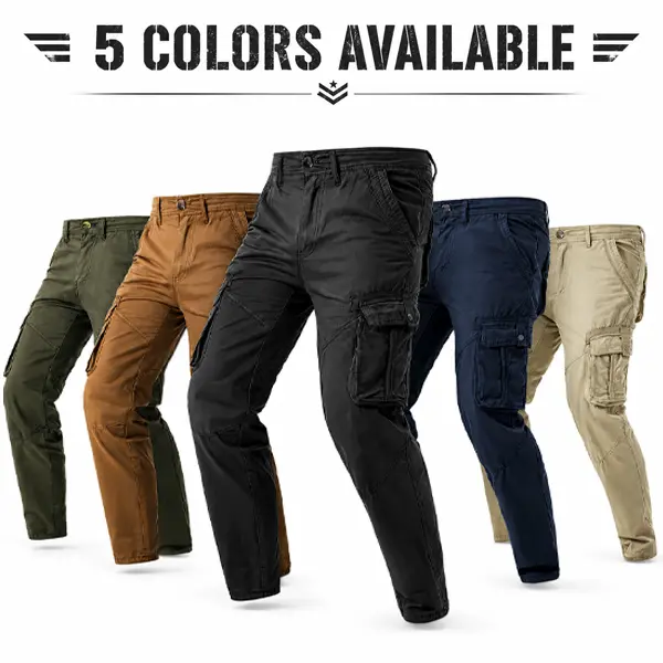 Men’s Rugged Tactical Cargo Pants, Durable Multi-Pocket Workwear Pants for Outdoor & Casual Wear