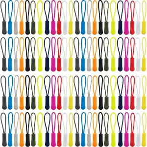 132PCS Zipper Pulls - Nylon Cord Zipper Tag Replacement for Clothes, Backpacks, Travel Case, Handbag, Purse Clothing Accessories - Home Improvement.