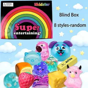 12-Piece Blind Box Malt Sugar Stress Relief Fidget Toys, Creative Slow Rebound Plushies, 12 Styles, Premium Packaging, Party Gift