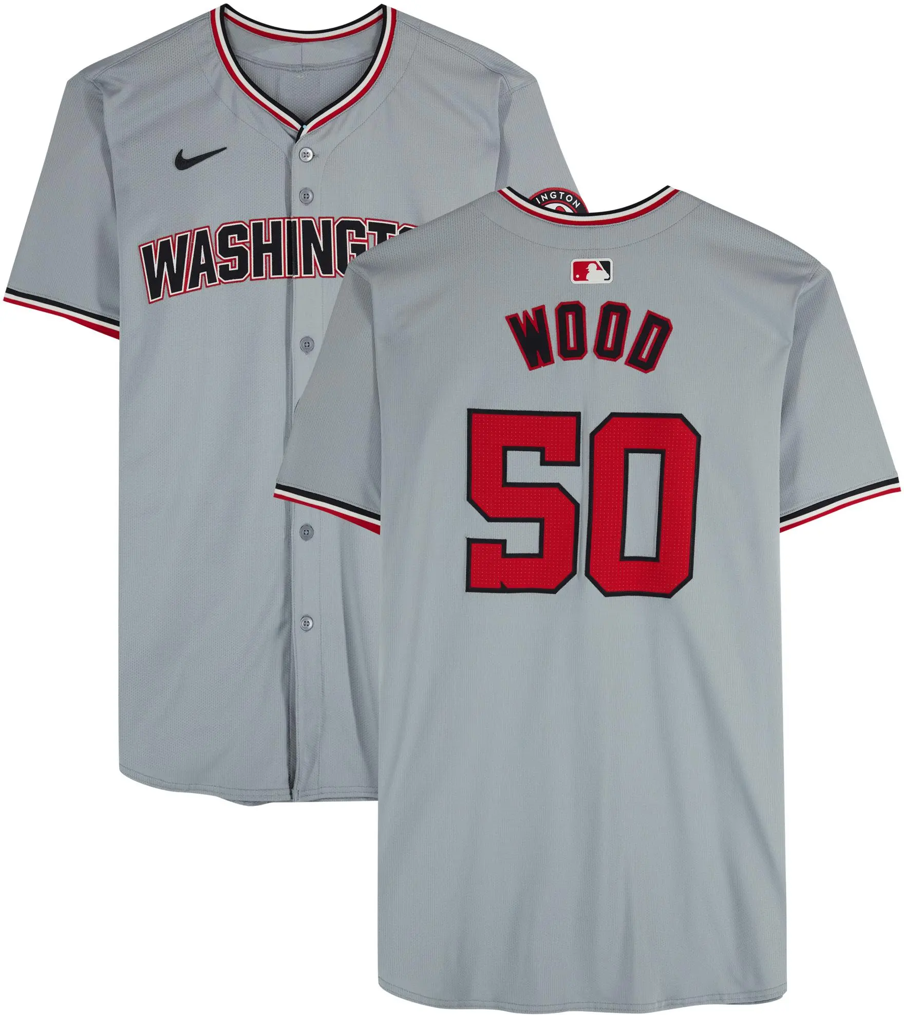 James Wood Washington Nationals Player-Issued #50 Gray Jersey from the 2024 MLB Season - Fanatics Authentic Certified