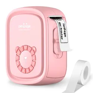 Portable label Maker P10Pro - Wireless Bluetooth label printer with tape, multiple templates, convenient for office and home organization, USB rechargeable (white) inkless printer portable mini Serial Number School Use Numeric Keyboard