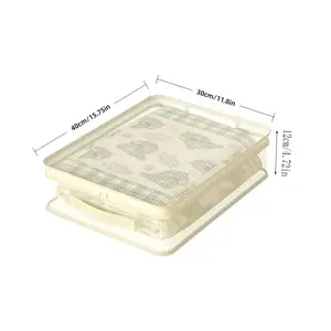 1/2/3pc Multifunctional Storage Bags Set, Foldable Clothes Organizer, Bedding & Closet Organizers, Folding Organizer, Collapsible Storage Organizer, 4-Piece Set with Lid and Handle, Fabric Closet Organizer