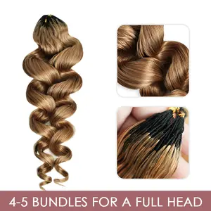 [Live Only] Lwigs New Arrival Loose Body Wave Peek-a-boo Mix Color Human Hair Knotless Bohemian Braids, 50 Strands/ Bundle，#Summervibe#LwigsCrochetNewArrivals