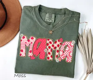 Comfort Colors Strawberry Mama Tshirt, Strawberry Theme Mom Shirt, Mothers Day Gift, New Mom Gift, Cute Strawberry Tee for Mama