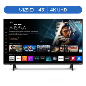 43"Smart TV VIZIO Class 4K LED HDR (V4K43M-08) - VIZIO OS with Built-in Apps, Subscription Management, Free Channels, WiFi Automatic Updates; Dolby Vision Bright+, HDR10+, HDR10, HLG Vivid Display