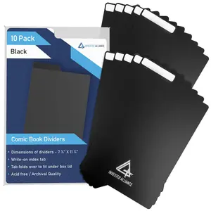 Invested Alliance Comic Book Dividers | Plastic Dividers, Comic Box Divider, Book Shelf Dividers, Dividers for Bins