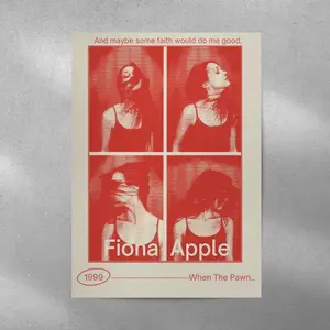 Fiona Apple Retro Poster, Album Wall Art, Modern Home Room Poster, Modern Poster, Home Decor, Retro Vintage
