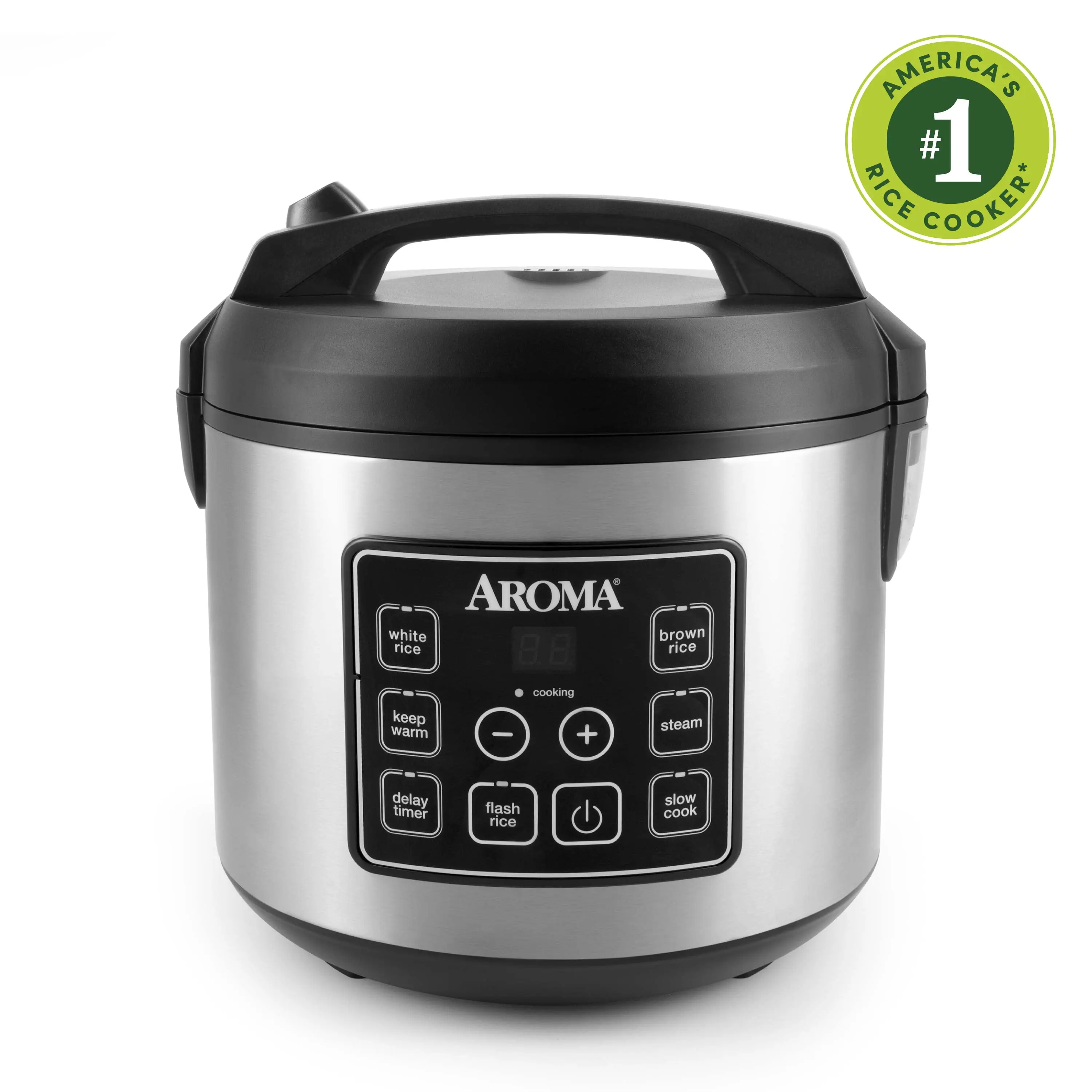 AROMA® 20-Cup Digital Rice Cooker & Food Steamer with Bonded Granite® Nonstick Ceramic