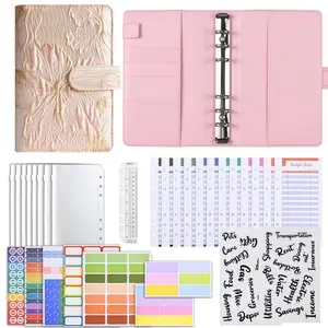 Cash Storage Notebook A6 Binder, Budget Management Organizer with Zipper Pockets, Waterproof, Suitable for All Users