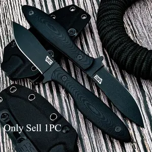 Hot Sale High-Quality Fixed Blade Knife with Sheath, Tactical Knives, 8cr13mov Steel Blade and G10 Handle, Outdoor Camping Hiking Practical Wear-Resistant Tool, Survival Gear, Survival Tools, Survival Equipment, Outdoor Survival Supplies