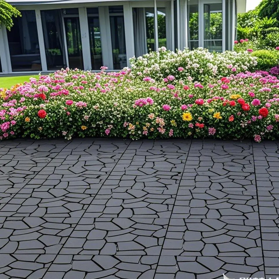 ZUGELAN Outdoor Interlocking Patio Tiles, 44-Pack (44 Sq. Ft) 12x12in Stone Look 8-Slat, All-Weather, Highly Durable, Non-Slip, Faster-Drying, Stylish for Outdoor/Indoors Use, Patio Tiles Outdoor
