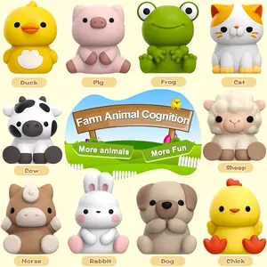 Aigybobo Learning Toys for 1,2,3 Year Old Toddlers, 20Pcs Farm Animals Toys Montessori Counting, Matching & Sorting Fine Motor Games, Christmas Birthday Easter Gift for Boys Girls Age 12-18 Months