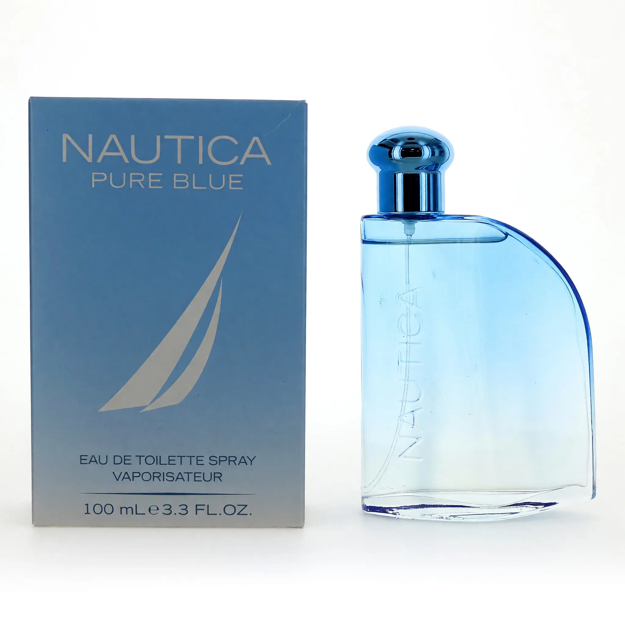 Nautica Pure Blue Men's EDT Scented Cologne - Light Salty Aquatic Eau de Toilette Spray with Blue Eucalyptus, Fresh Marine & Vanilla Notes, 3.3oz (EDT EDP Spray Option Available)