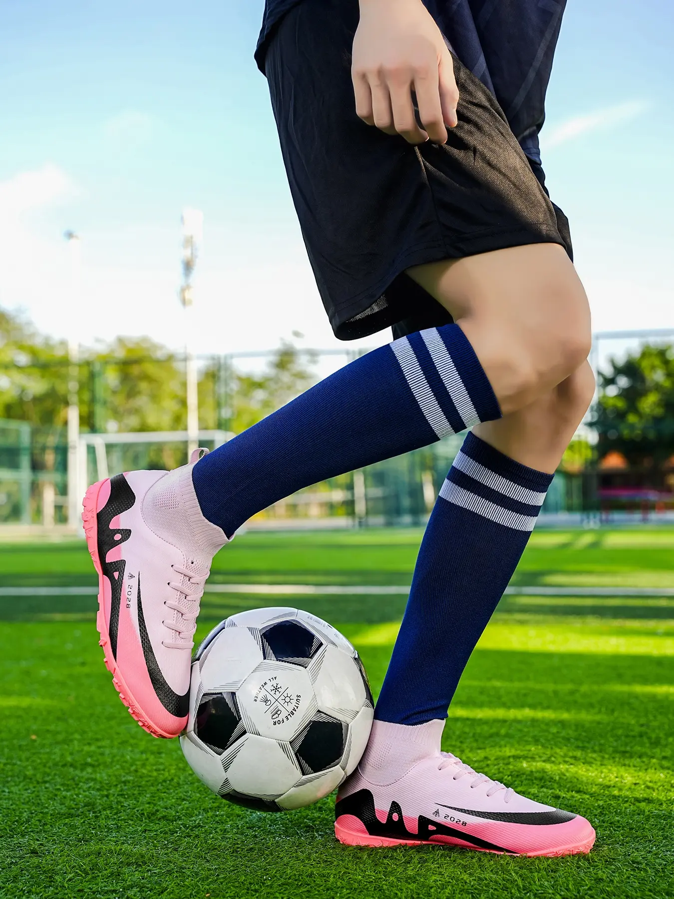Tongue Adidas Pink And Blue Soccer Cleats Adidas Kids Predator