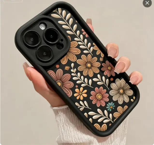 Classic Floral Shockproof Smartphone Case - Lightweight, Durable, Stylish Mobile Phone Accessory for Protection, Compatible with iPhone 11/12/13/14/15/16 Series, Accessories