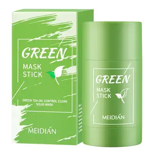 Oil Control Cleansing Acne Solid Facial Mask Stick, Cleansing Clay Mask, Suitable for All Skin Types, Tea Eggplant Scent, Perfect Gift for Women
