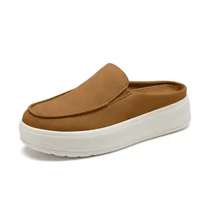 Rihero Women's Comfy Slip-On Platform Mules - Memory Foam Insole, Flexible EVA Outsole, Women's Casual Footwear for Work, Walking
