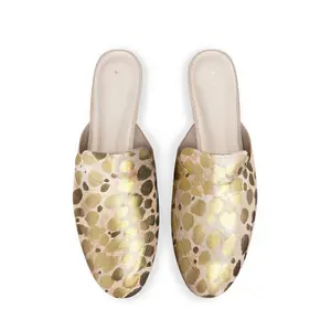 Gold Cheetah Beige Mule