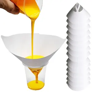 60 Packs of Paint Strainers, Fine Nylon Mesh Paint Filter Strainer - Premium Grade Paint Strainers Paper Cone - Great for All Painting Projects