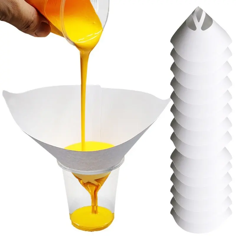 60 Packs of Paint Strainers, Fine Nylon Mesh Paint Filter Strainer - Premium Grade Paint Strainers Paper Cone - Great for All Painting Projects
