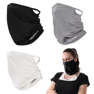 3 Pieces Summer Neck Gaiter with While Wearing, UV Protection Breathable Sports Mask for Men Women, Cooling Face Mask
