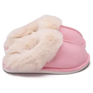 Winter  House Slip Resistant Slippers  Plush Faux  Fluffy Flats Slippers Warm Slide Shoes for Women Springfresh