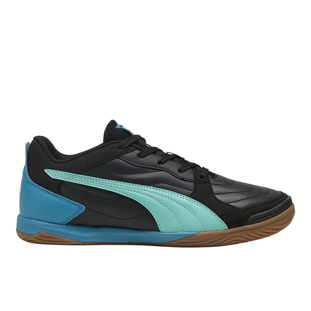 PUMA Mens Pressing Iv Futsal Indoor Soccer Cleats  - Black, Blue